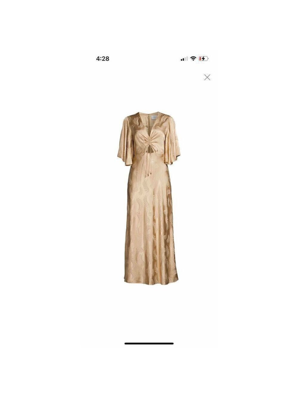 SIGNIFICANT OTHER Lillian Jacquard Satin Midi Dress Size 10